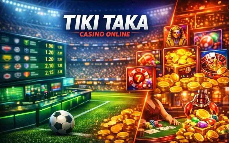 Tiki Taka Casino bonus page banner
