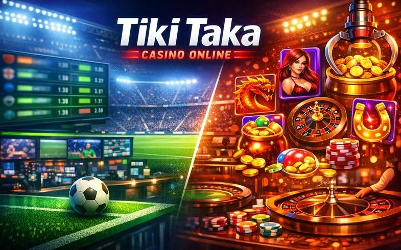 Tiki Taka Casino login page banner