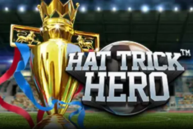 Hat Trick Hero slot with football stadium