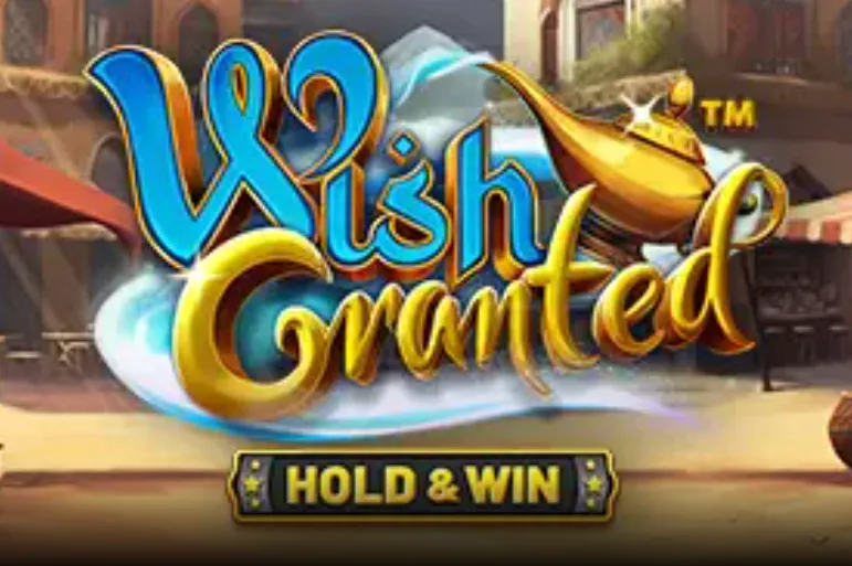 Wish Granted slot with magic lamp Hold & Win